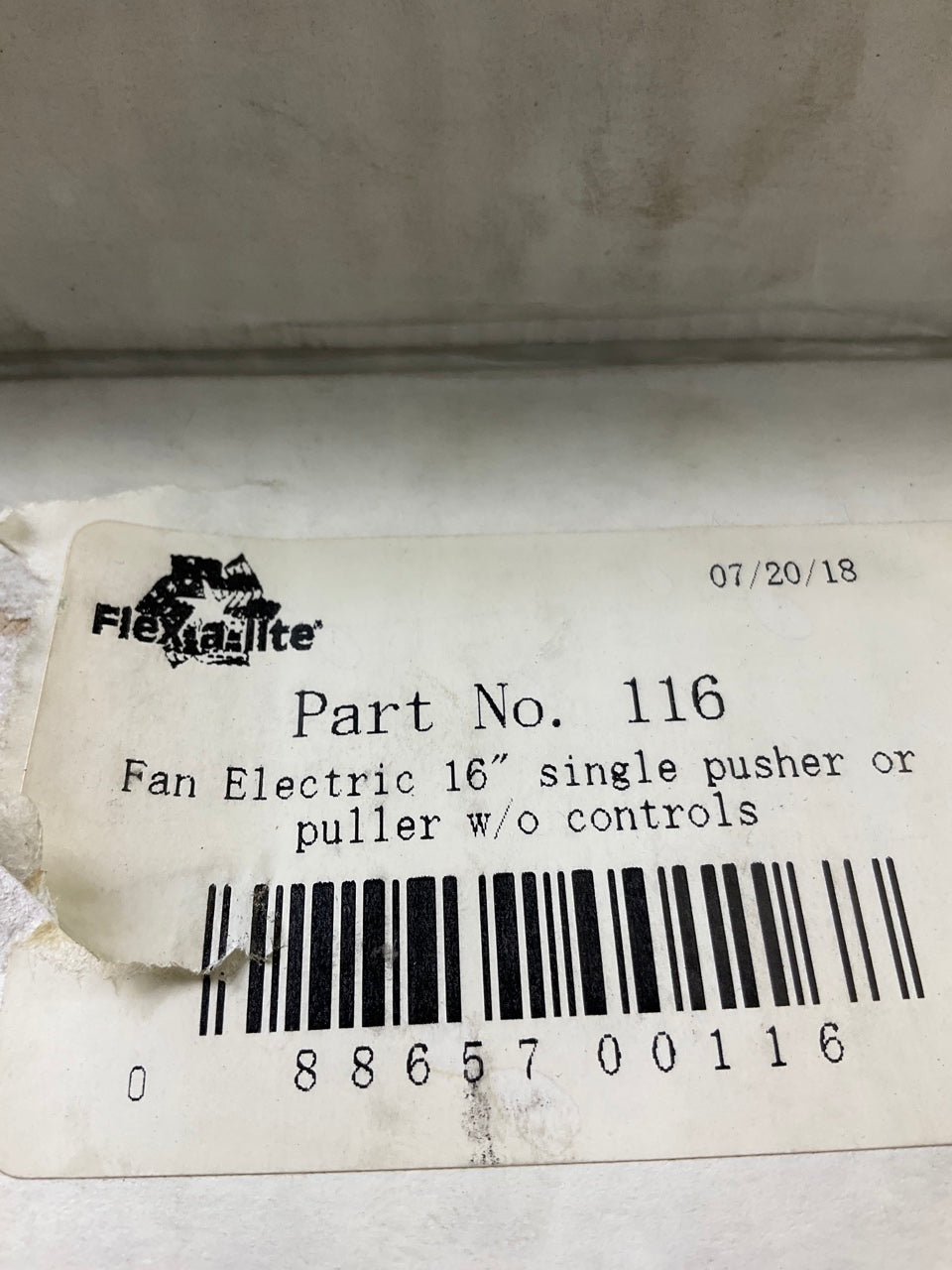 Flex-a-lite 116 16'' Trimline Reversible Electric Fan, Pusher-Puller, 2215 CFM