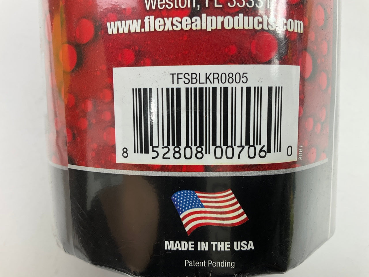 Flex Seal TFSBLKR0805 Rubberized Waterproof Tape Adhesive Sealant Patch, 8'' X 5'