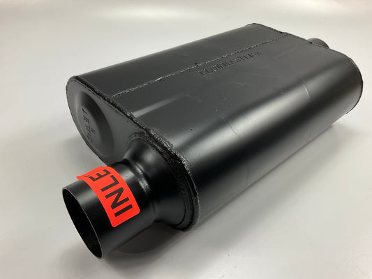 Flowmaster 942541 40 Series Delta Flow Muffler, 2.5'' In / Out, 19'' Long, BLACK