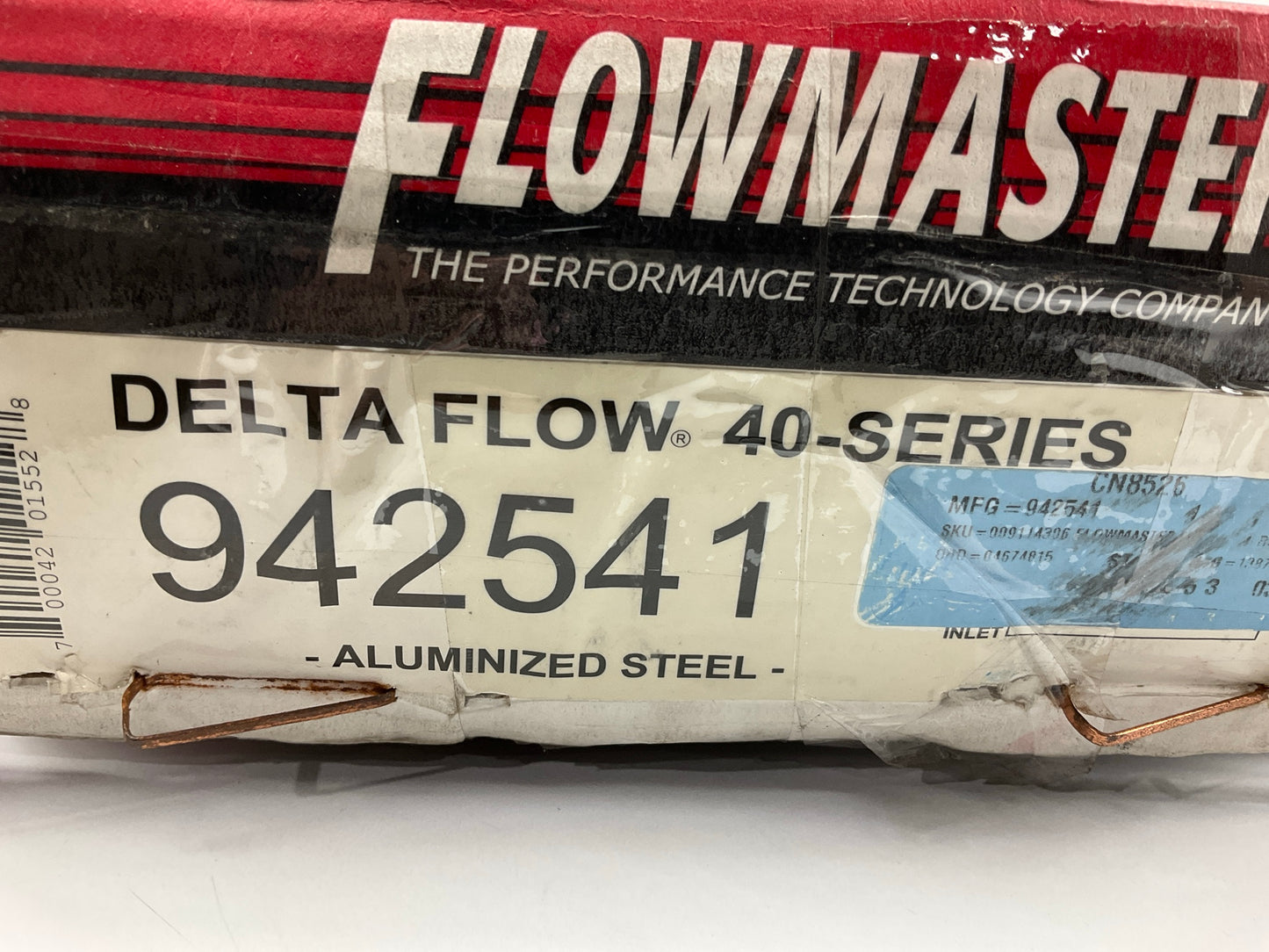 Flowmaster 942541 40 Series Delta Flow Muffler, 2.5'' In / Out, 19'' Long, BLACK
