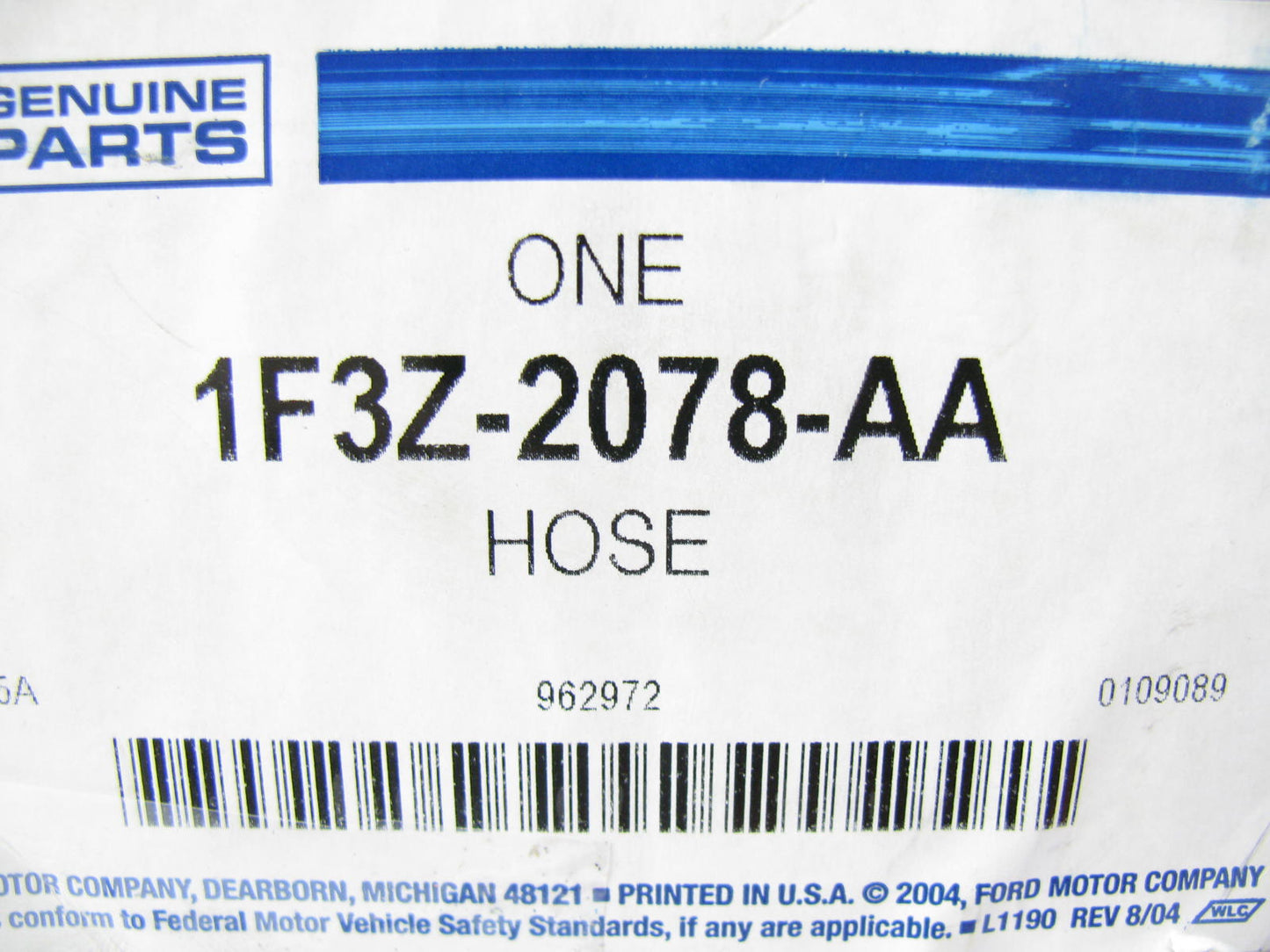 NEW GENUINE OEM Ford 1F3Z-2078-AA FRONT LEFT Brake Hose 1995-02 Continental