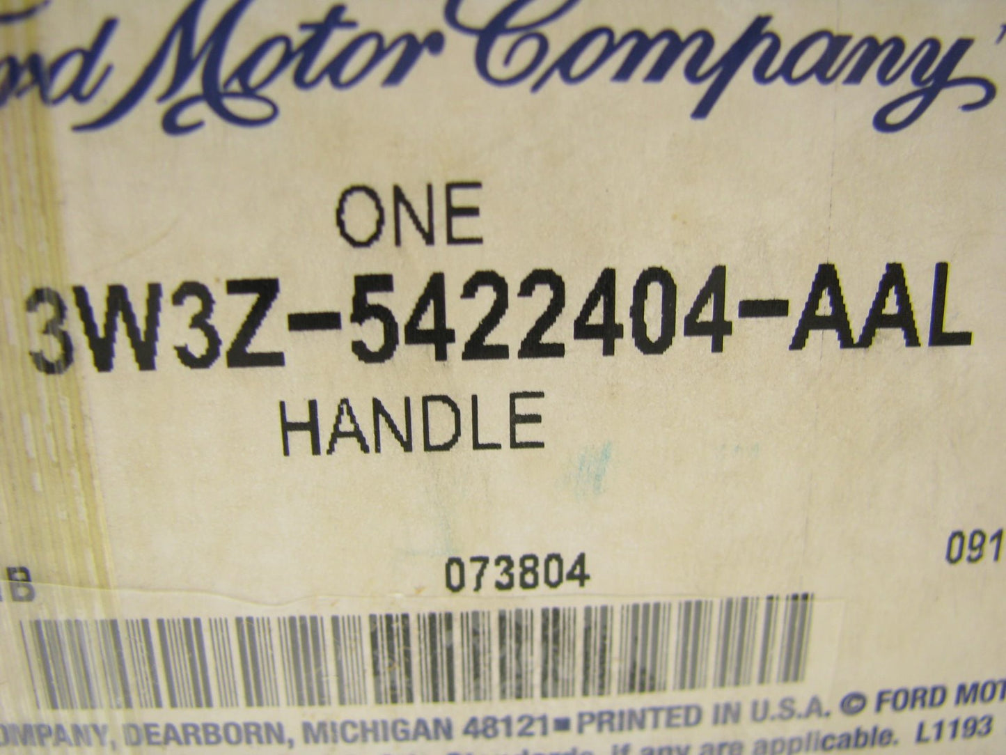 NEW - OEM Ford 3W3Z-5422404-AAL Front Right Door Handle 2003-2006 Grand Marquis