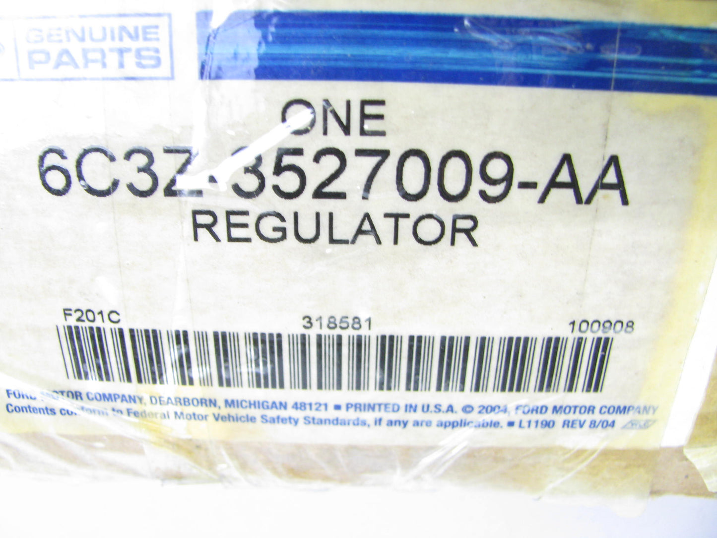 NEW - OEM Ford 6C3Z-3527009-AA Rear Left Window Regulator