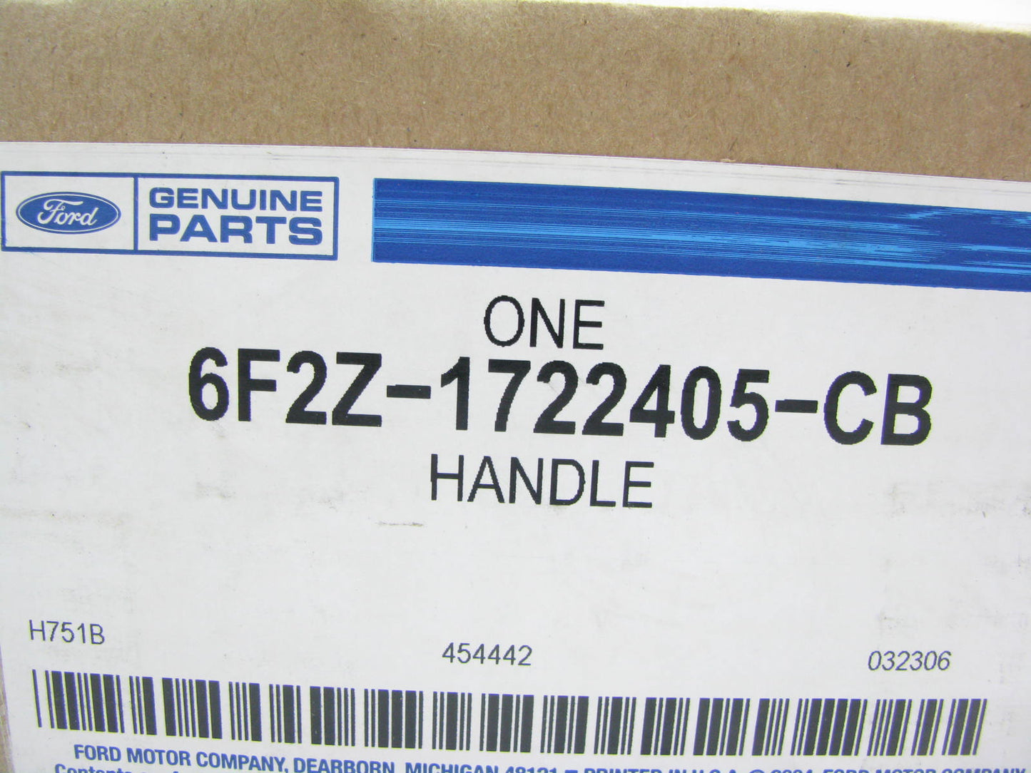 NEW - OEM Ford 6F2Z-1722405-CB Front Left Outer Door Handle 2007 Monterey