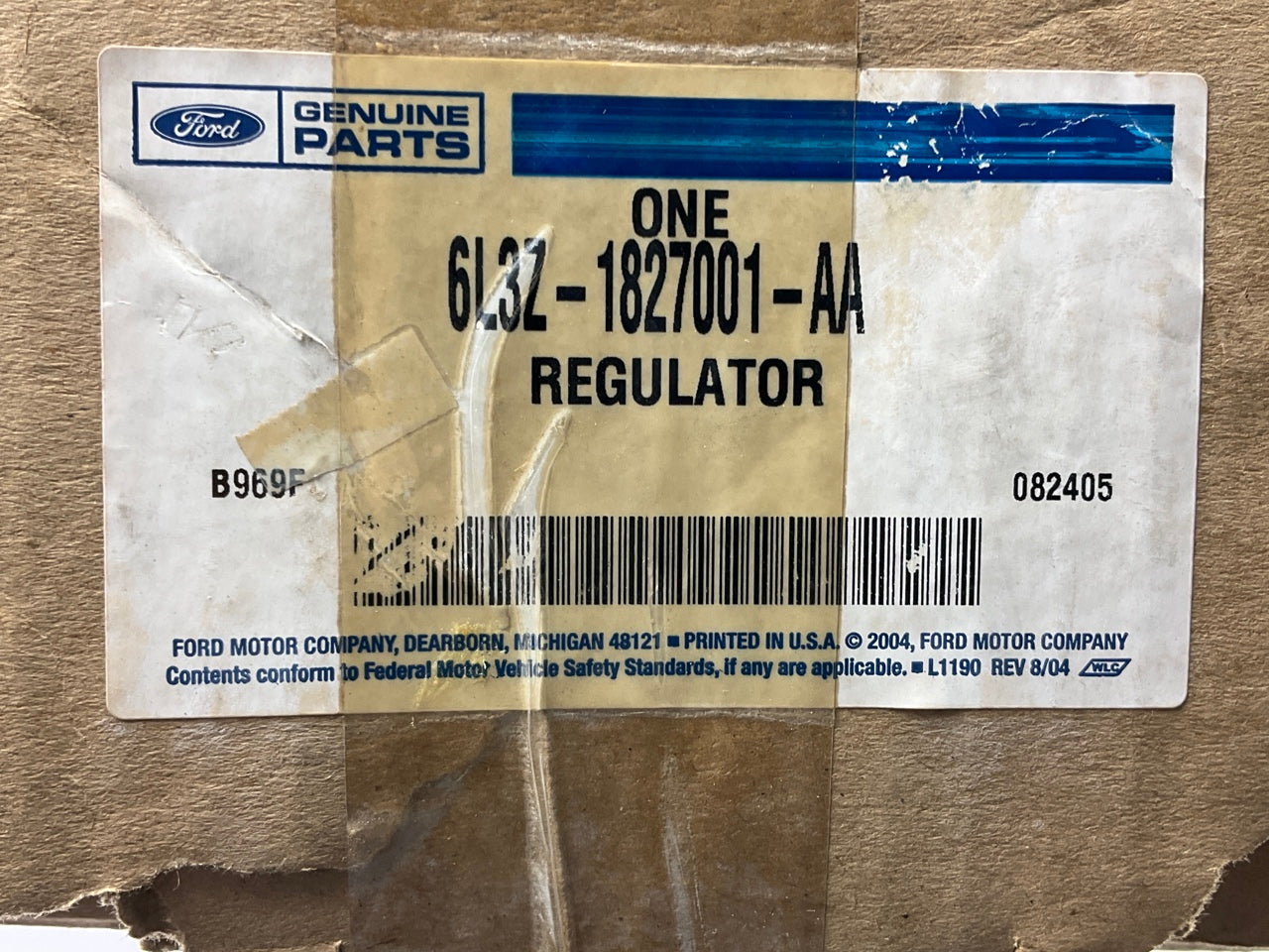 NEW - OEM Ford 6L3Z-1827001-AA Rear Left Power Window Motor & Regulator Assembly