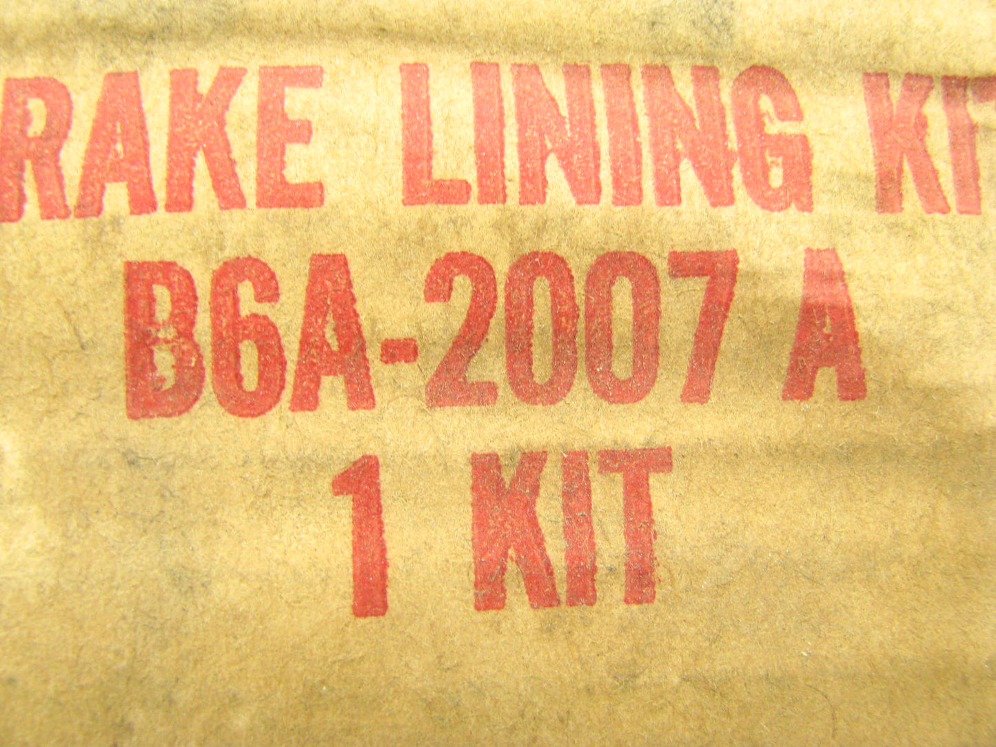 NOS - OEM Ford B6A-2007-A Front Brake Shoe Lining Kit 1955-1959 Ford