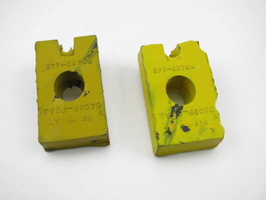 (2) NEW - OEM Ford B7TZ-6A061-A Rear Motor Mount Insulator 1957-63 302 332-V8