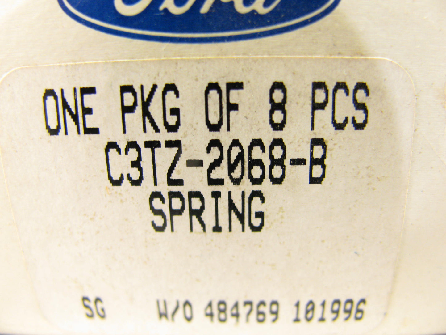 (8) Ford C3TZ-2068-B Front Brake Shoe Hold Down Springs - 15 X 3-1/2'' Stopmaster