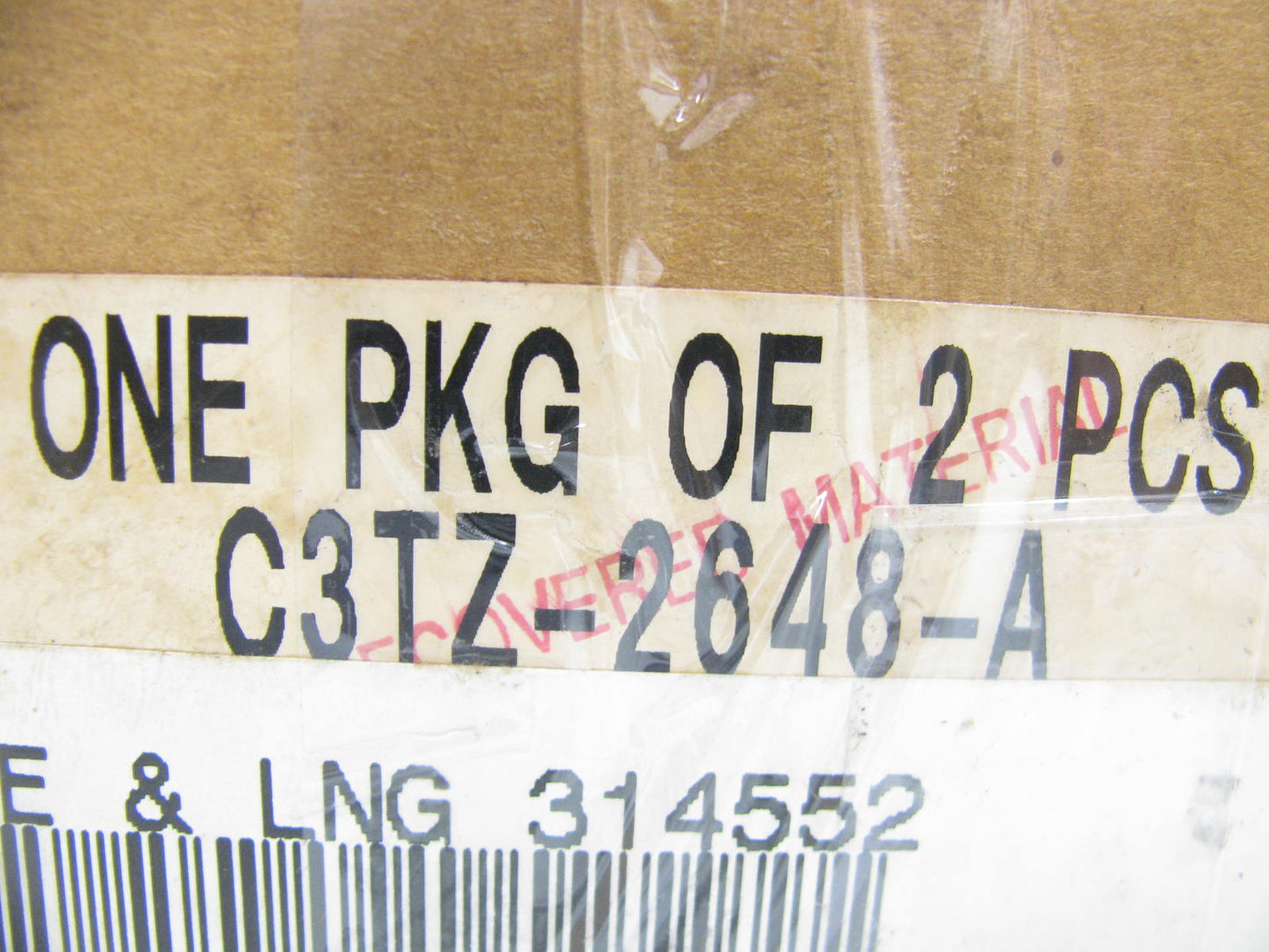 NOS OEM Ford C3TZ-2648-A 9x2'' Parking Brake Shoes - 1964-1966 F350 4-speed M/T