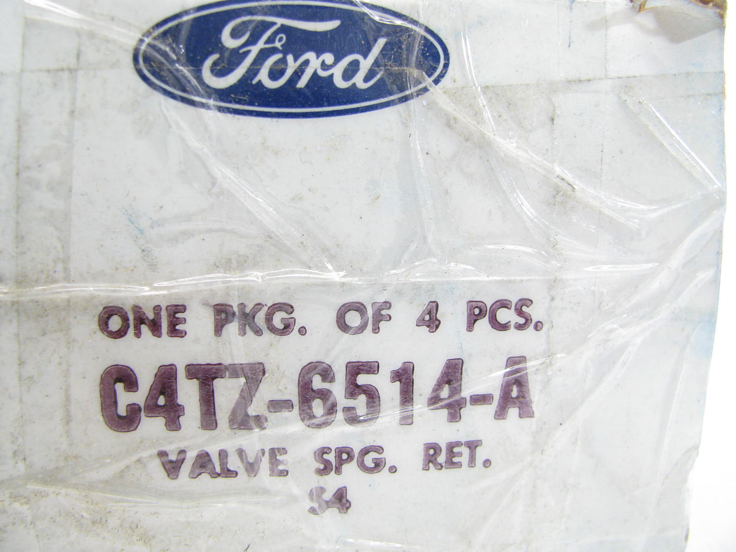 (4) Engine Valve Roto Cap OEM Ford C4TZ-6514-A