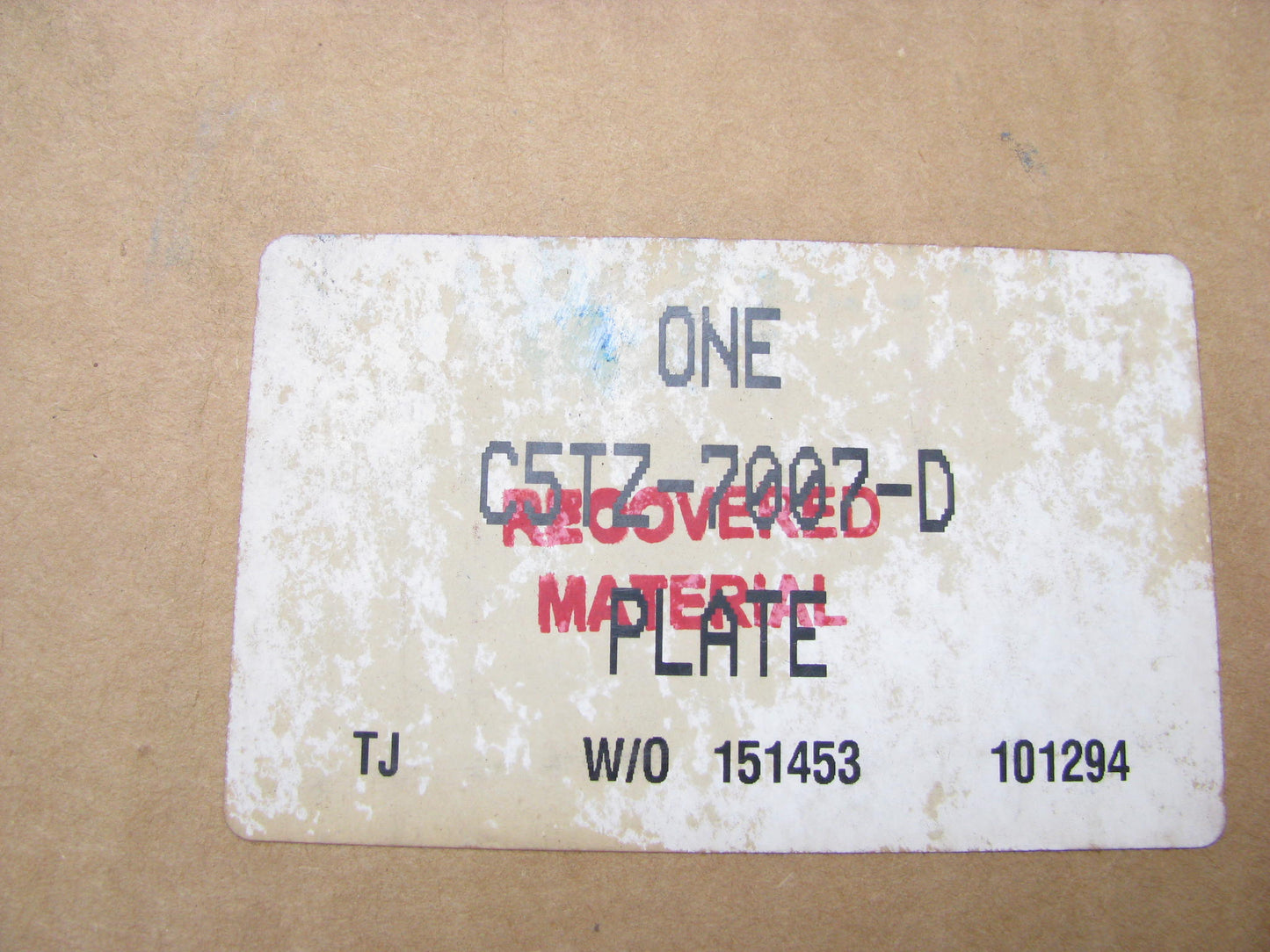 NOS - OEM Ford C5TZ-7007-D Engine Rear Plate 1965-66 F-Series 240, 300-L6 MANUAL