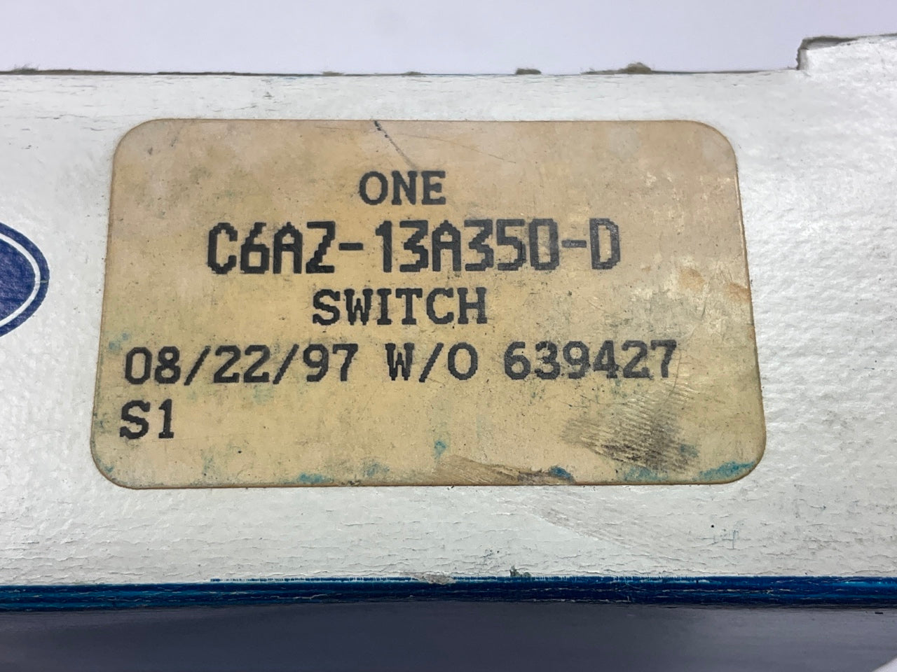 NOS - OEM Ford C6AZ-13A350-D Hazard Warning Switch 1967-1969 F100 F250 F350