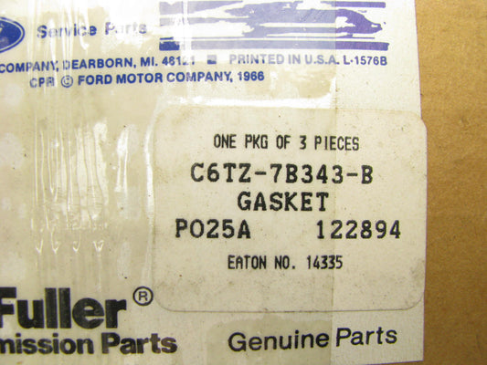 (3) NEW OEM Ford C6TZ-7B343-B Transmission Rear Plate Gasket Fuller 6/10/15 SPD