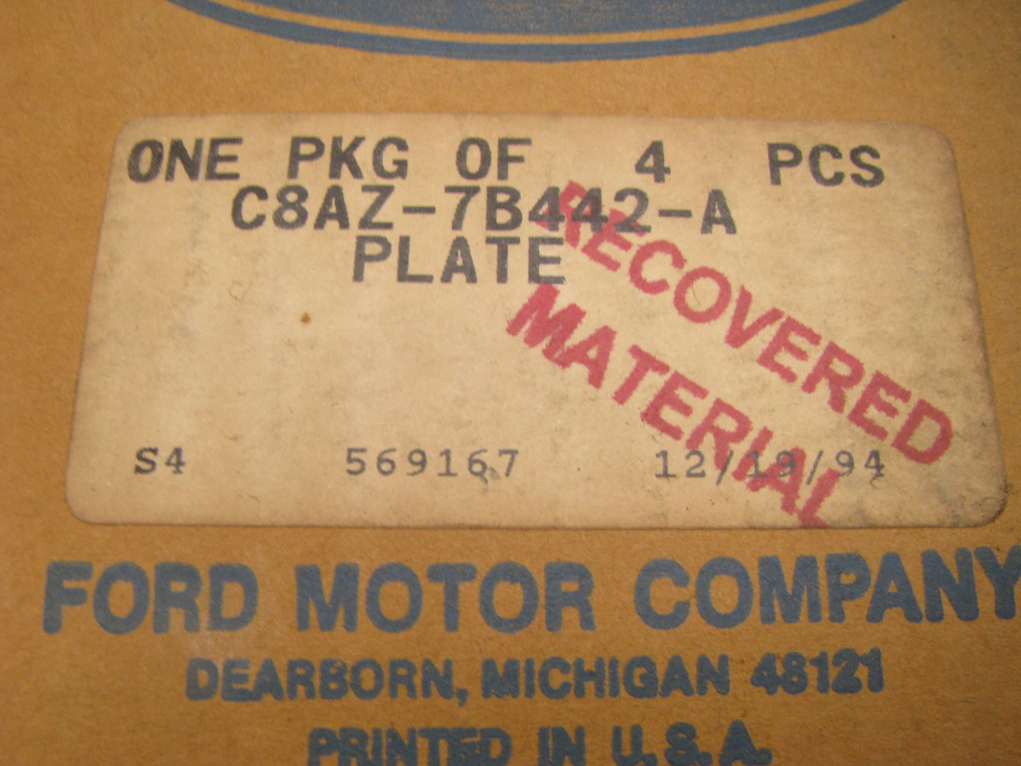 (4) NEW - OEM Ford C8AZ-7B442-A Automatic Transmission Clutch Plate - C/M & FMX