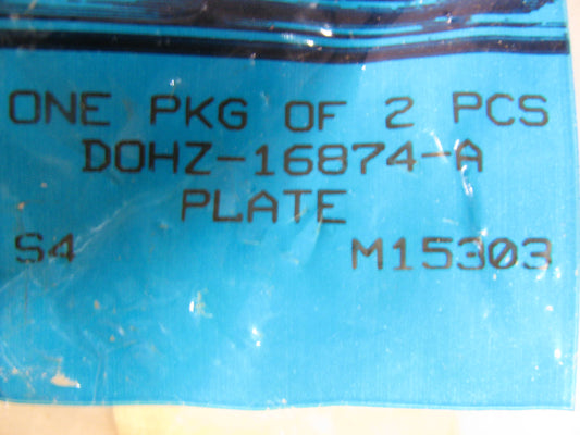 (2) NEW - OEM Ford D0HZ-16874-A Hood Catch Plate 1973-1990 LN600/750