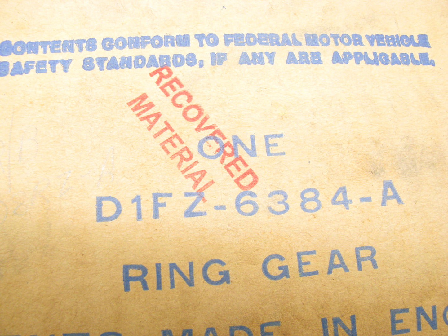 NOS - OEM Ford D1FZ-6384-A Clutch Flywheel Ring Gear