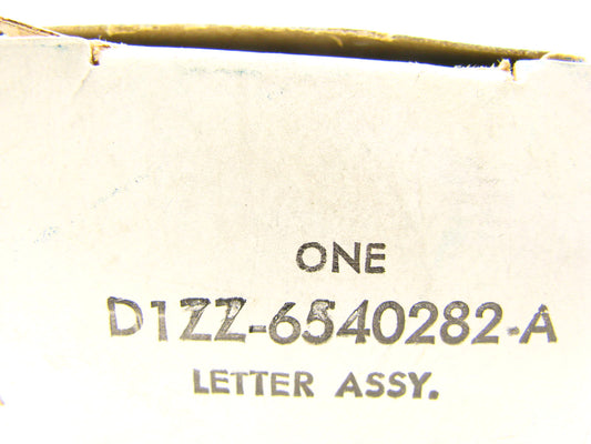 NOS - OEM Ford D1ZZ-6540282-A/G Luggage Compartment Letter Set 1971-1972 Mustang