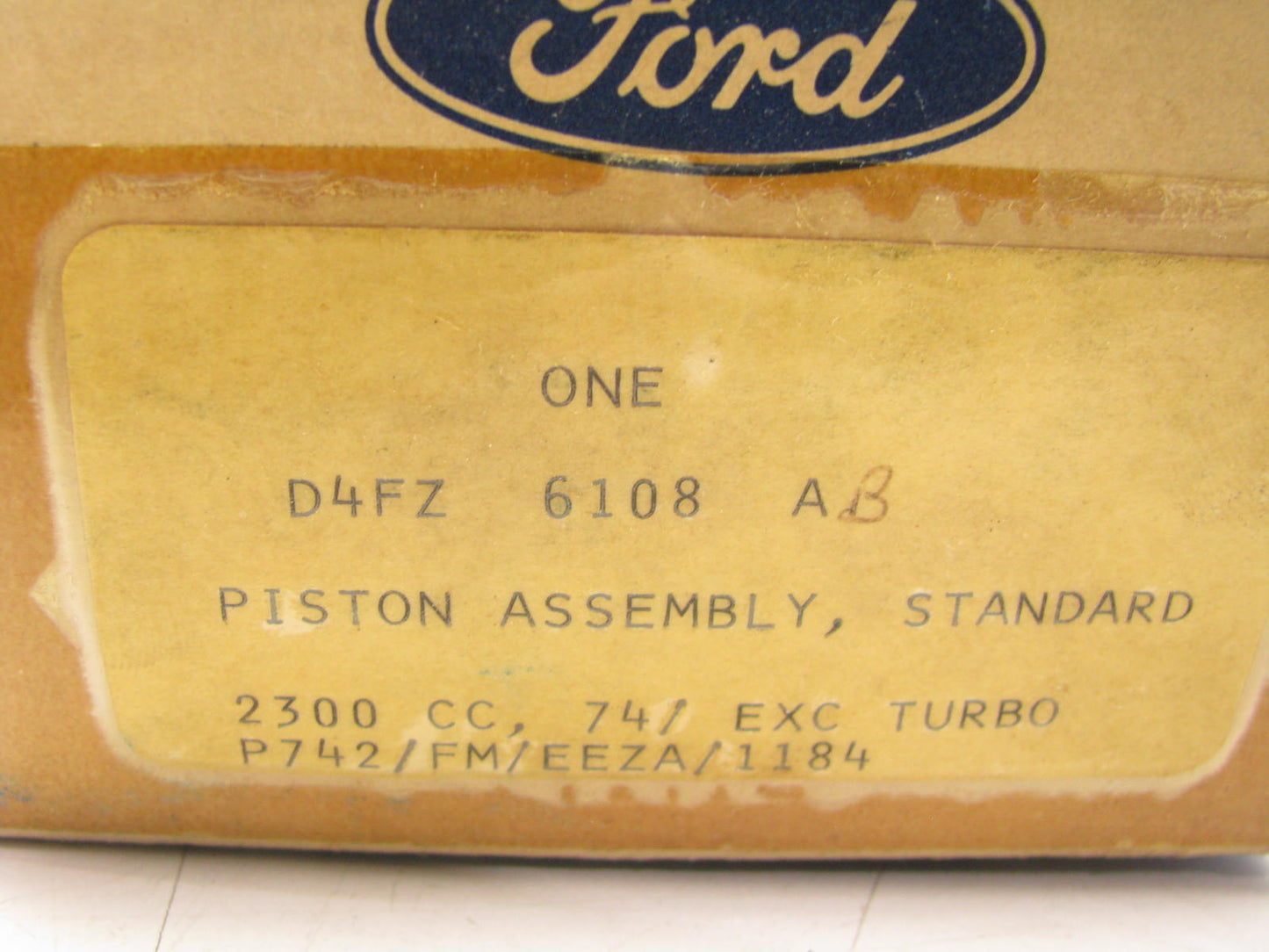 NEW - OEM Ford D4FZ-6108-A Engine Piston STD 1974-1984 2.3L-L4