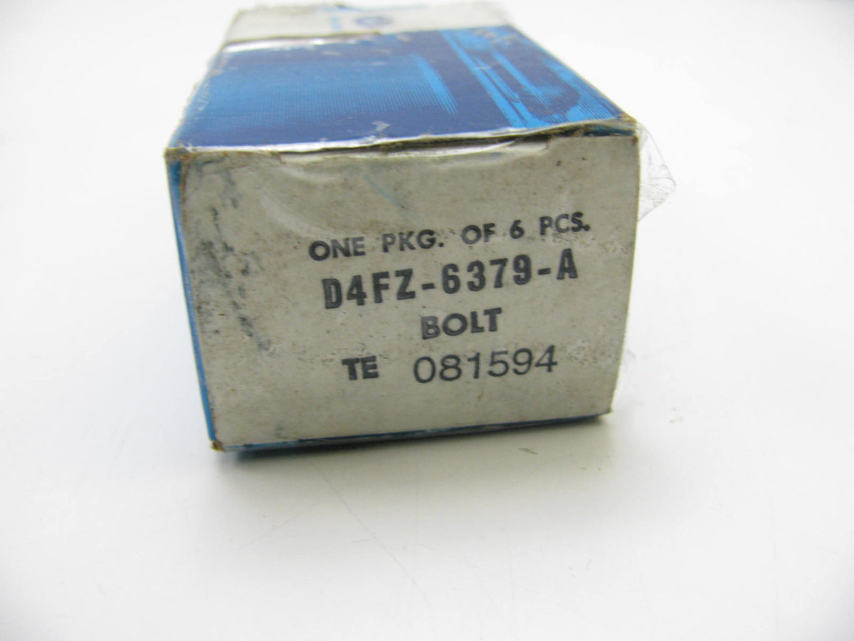 (6) NEW - OEM Ford D4FZ-6379-A Crankshaft Flywheel Bolt, 1974-1995 2.3L-L4