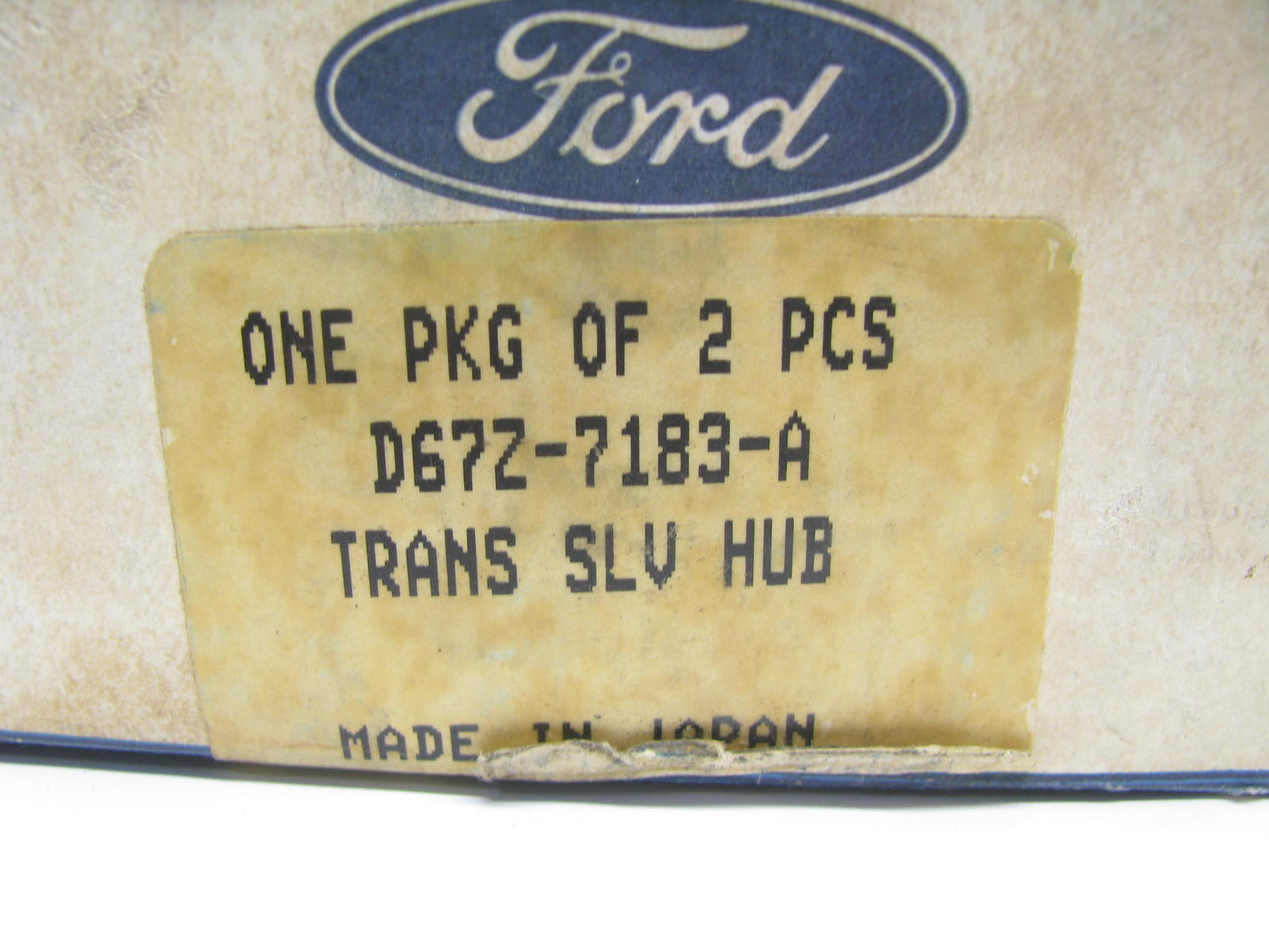 (2) NEW - OEM Ford D67Z-7183-A Manual Transmission Hub 1976-1982 Courier 5 Speed