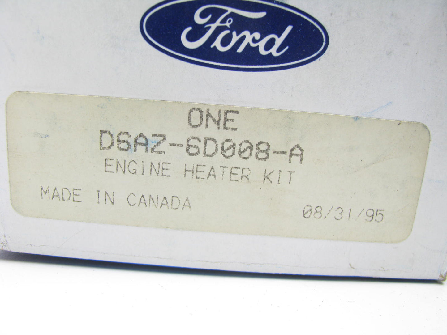 NOS - OEM Ford D6AZ-6D008-A Engine Block Heater Kit 1976-2001 302 5.0L-V8