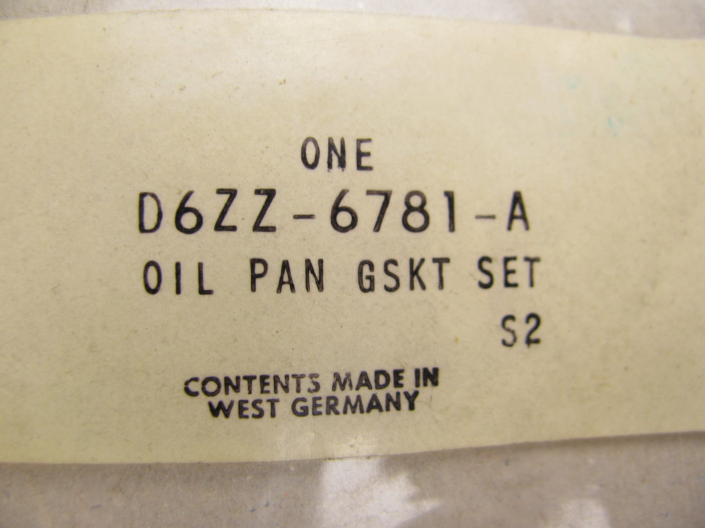 NEW GENUINE OEM Ford D6ZZ-6781-A Oil Pan Gasket Set For 1975-1979 Pinto 2.8L V6