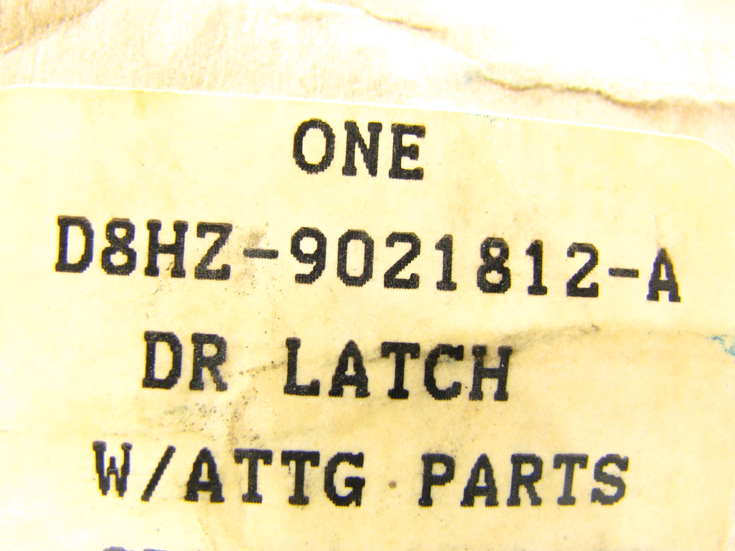 OEM Ford RH Front Door Lock Latch D8HZ-9021812-A