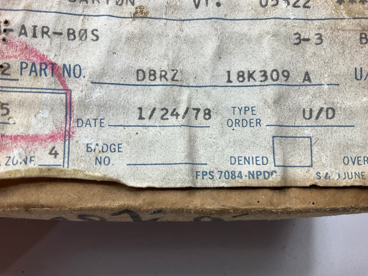 NEW - OEM Ford D8RZ-18K309-A Heater Control Quadrant Assembly 1978-1980 Fiesta