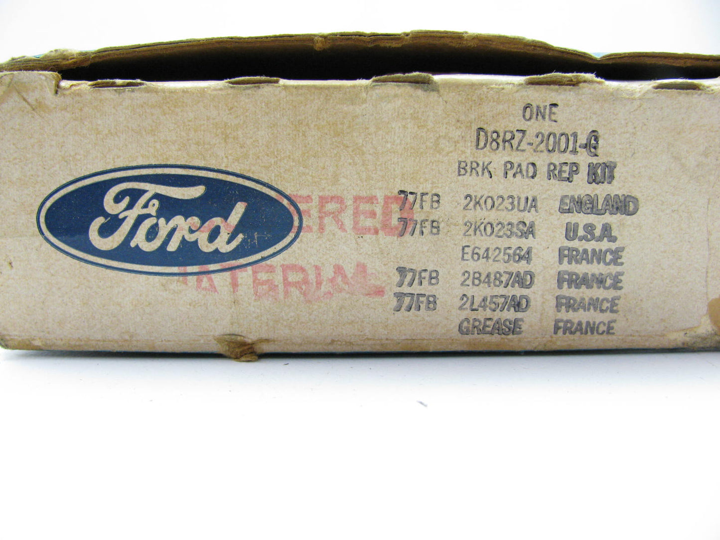 NEW - OEM Ford D8RZ-2001-G Front Disc Brake Pads For 1978-1980 Fiesta