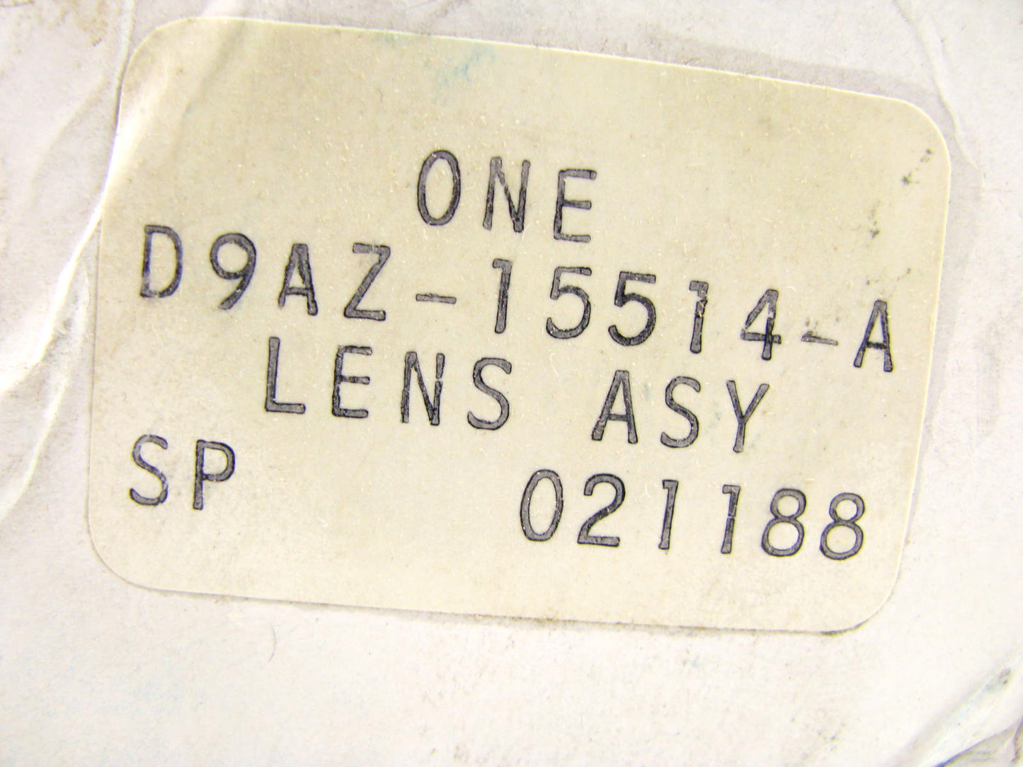 NOS - OEM Ford D9AZ-15514-A Rear Right Backup Lamp Lens 1979-1987 LTD 2-Door