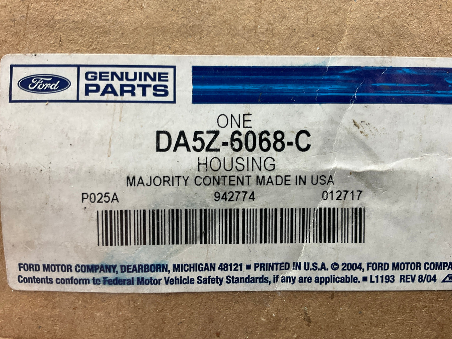 NEW - OEM Ford DA5Z-6068-C Lower Transmission Mount