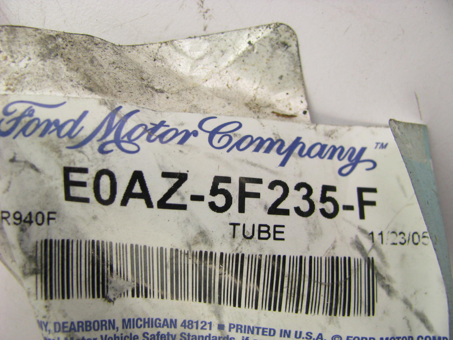 NEW - OEM Ford E0AZ-5F235-F Secondary Air Injection Tube Pipe