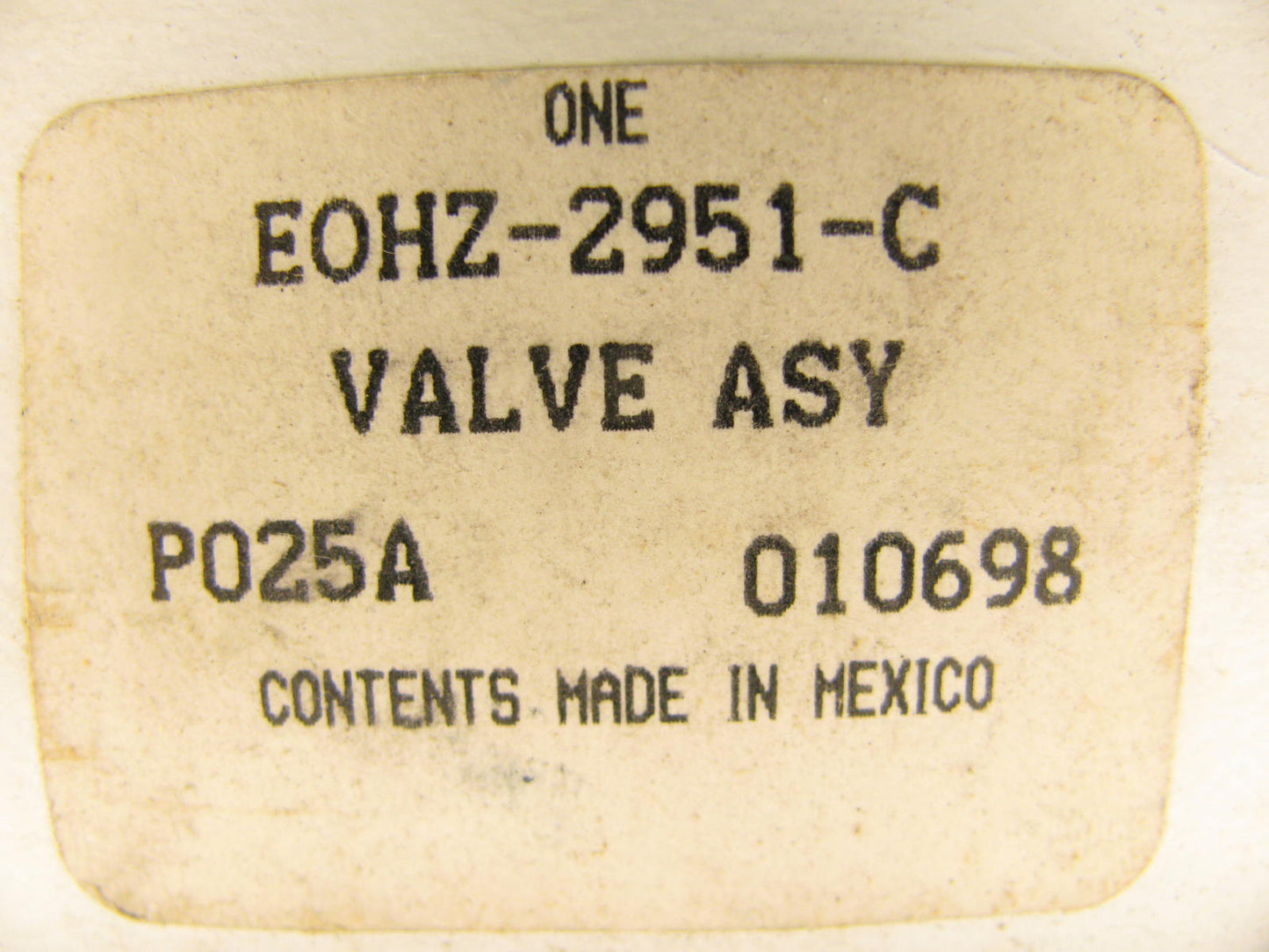 NEW - OEM Ford E0HZ-2951-C Tractor Brake Air Protector Valve 1980-1990 F700 F800
