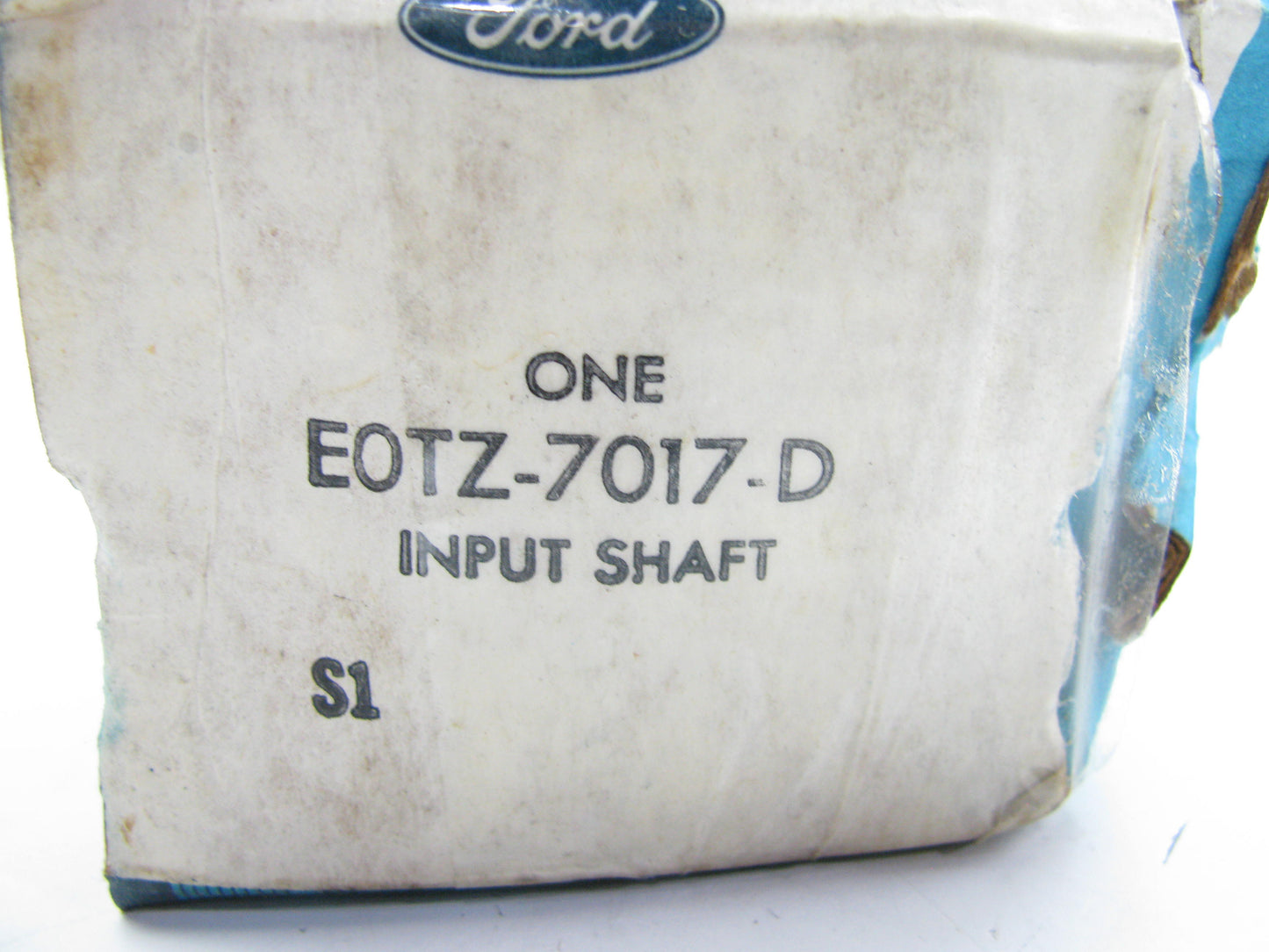 NEW - OEM Ford E0TZ-7017-D Transfer Input Shaft 31/29T - BW1345