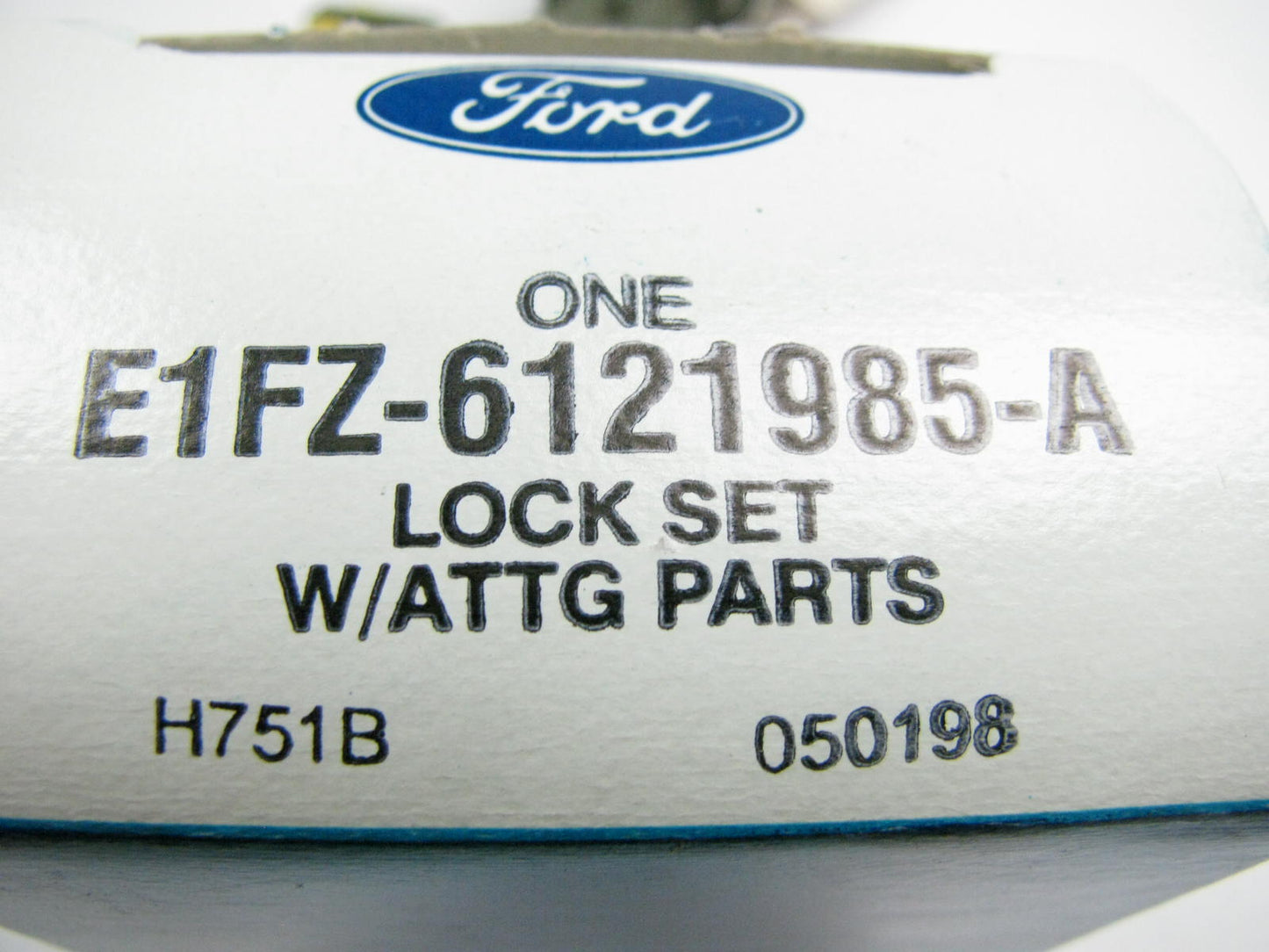NEW - OEM Ford E1FZ-6121985-A Front Door Lock Cylinder & Key
