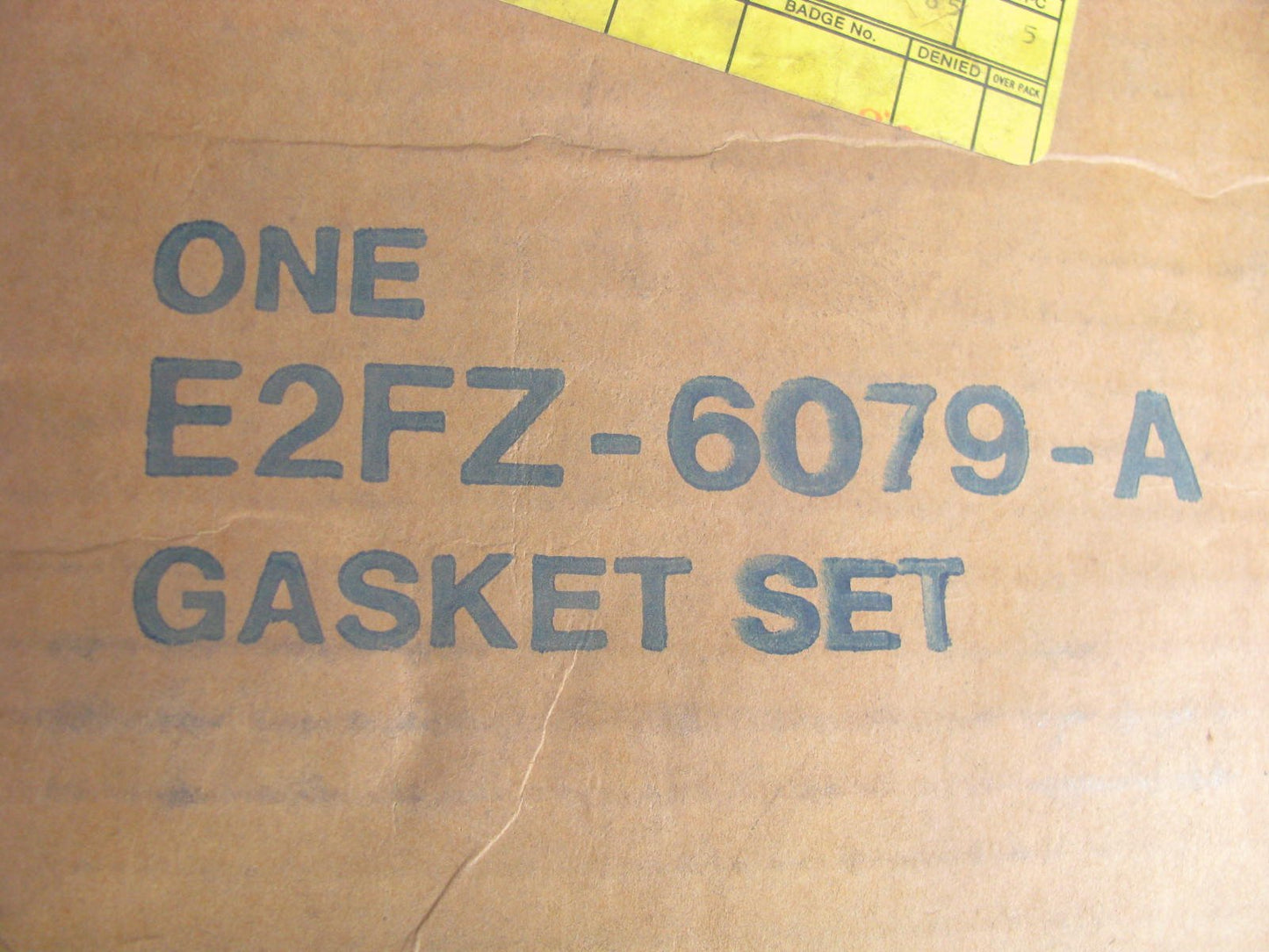 Genuine OEM Ford E2FZ-6079-A Cylinder Head Gasket Set 1981-1985 Escort Lynx 1.6L
