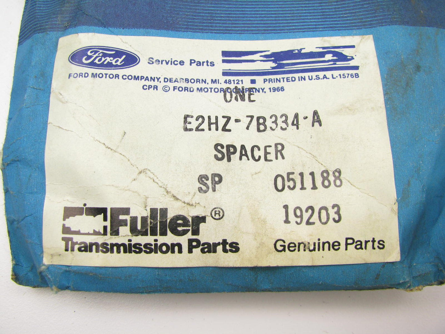 NEW - OEM Ford E2HZ-7B334-A Transmission Aux Mainshaft Washer - Fuller 9 Speed