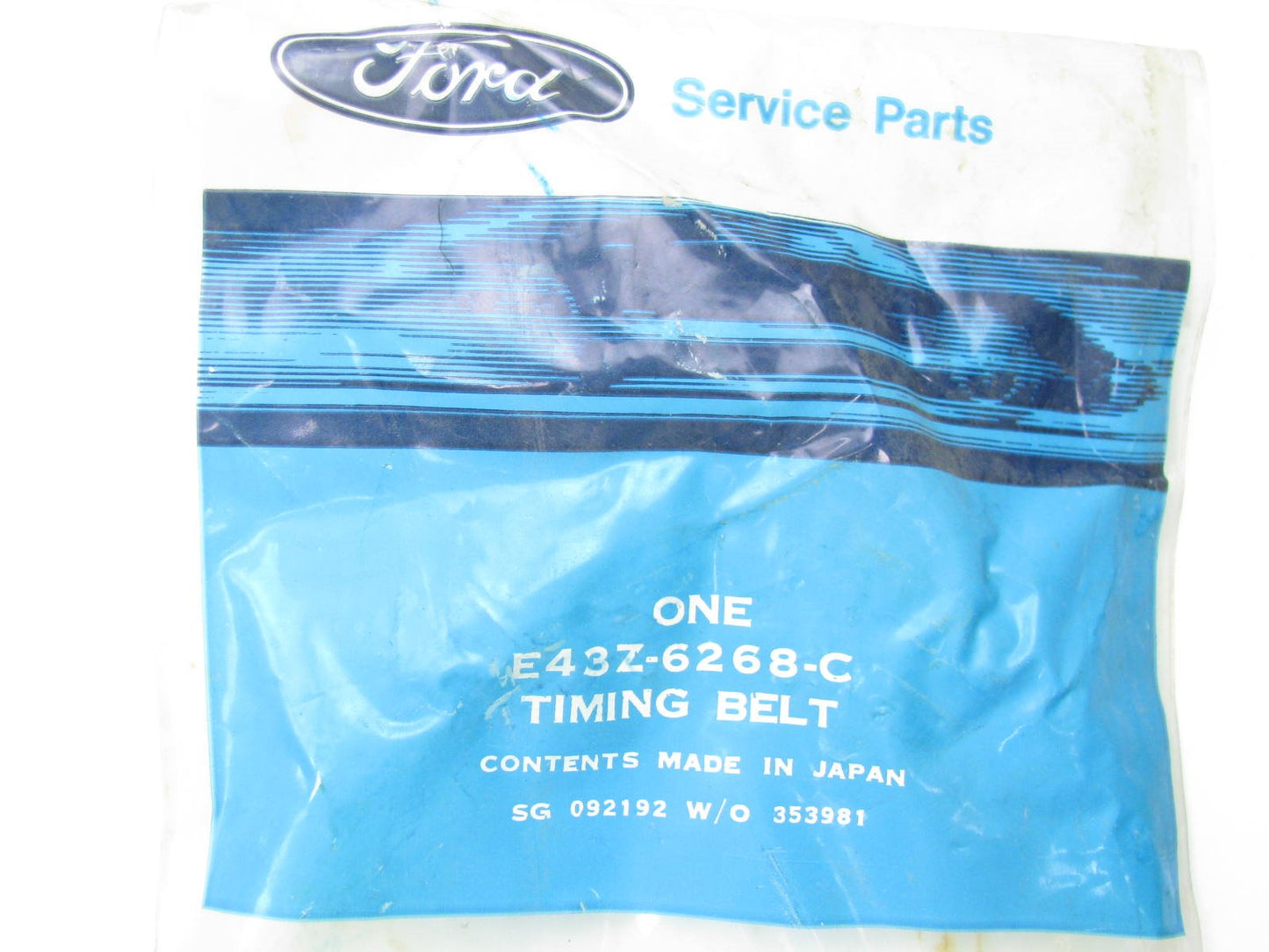 NEW OEM Ford E43Z-6268-C Belt - 1985-1987 FORD Escort 2.0L DIESEL ENGINE ONLY.