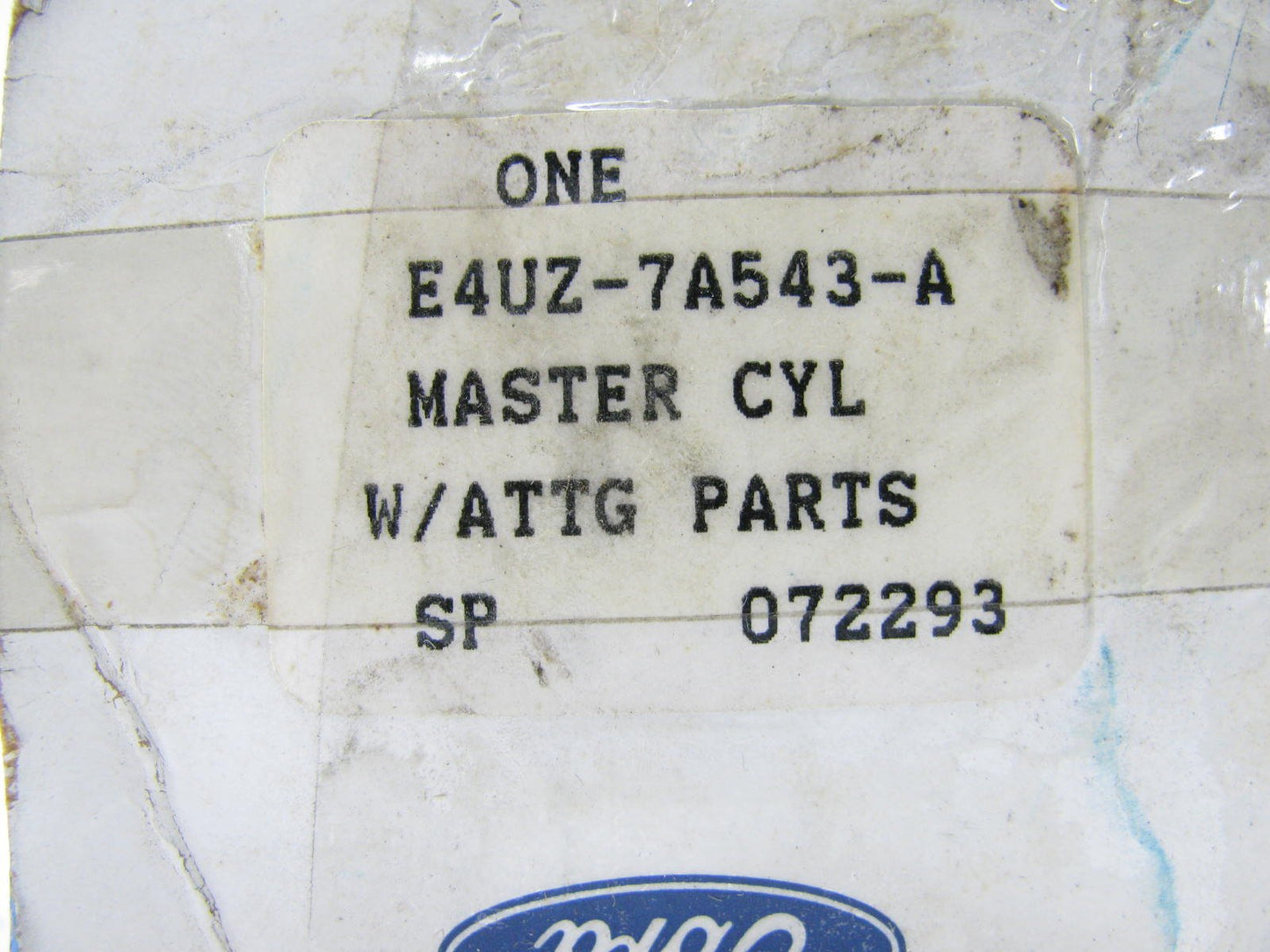 NEW - OEM Ford E4UZ-7A543-A Clutch Master Cylinder 1984-1991 Econoline