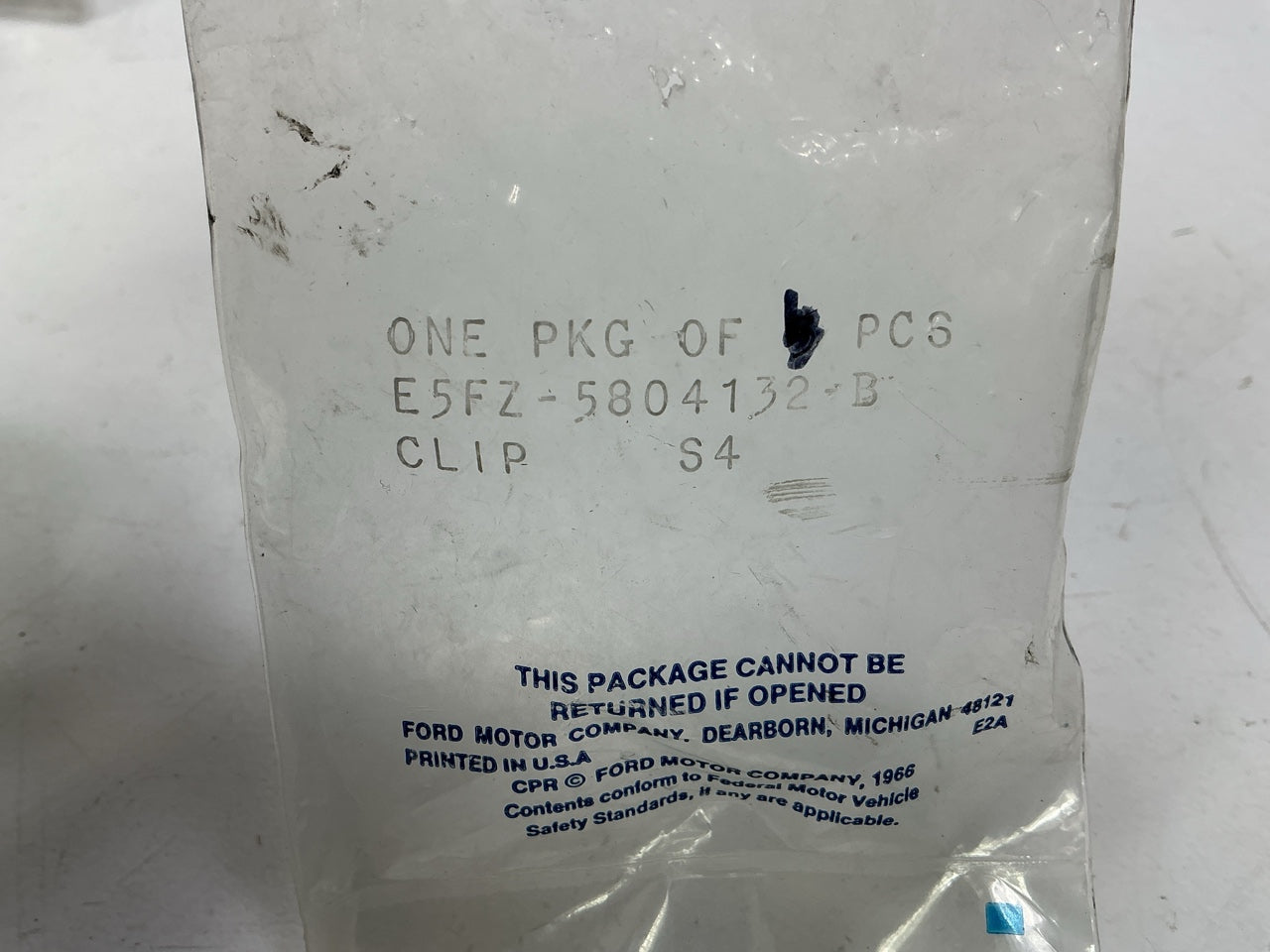(2) NEW - OEM Ford E5FZ-5804132-B Sun Visor Arm Clip 1985-89 Escort, 85-87 Lynx
