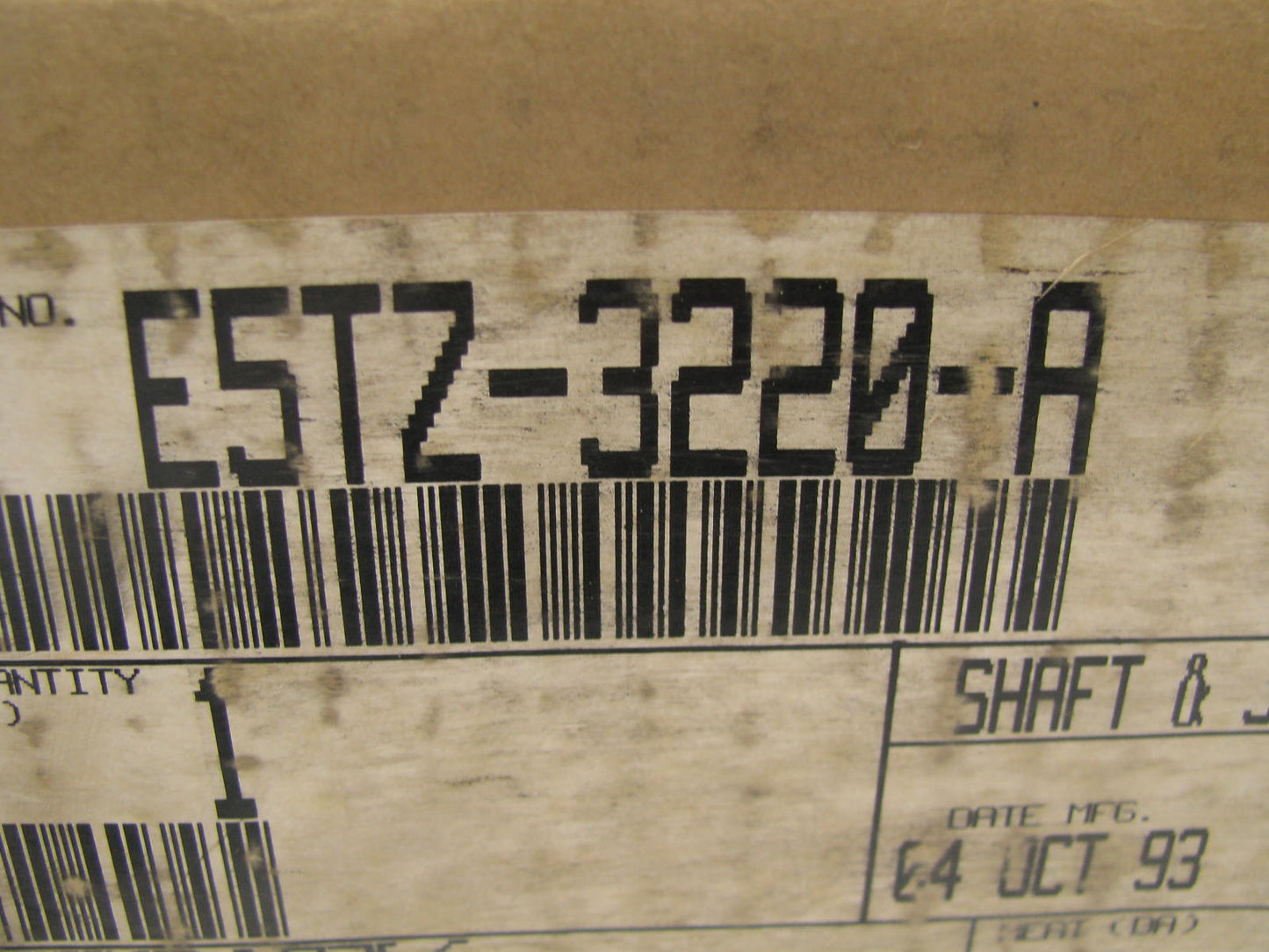 NEW - OEM Ford E5TZ-3220-A Front Left Axle Shaft 1985-1991 F-350 4WD DANA 60