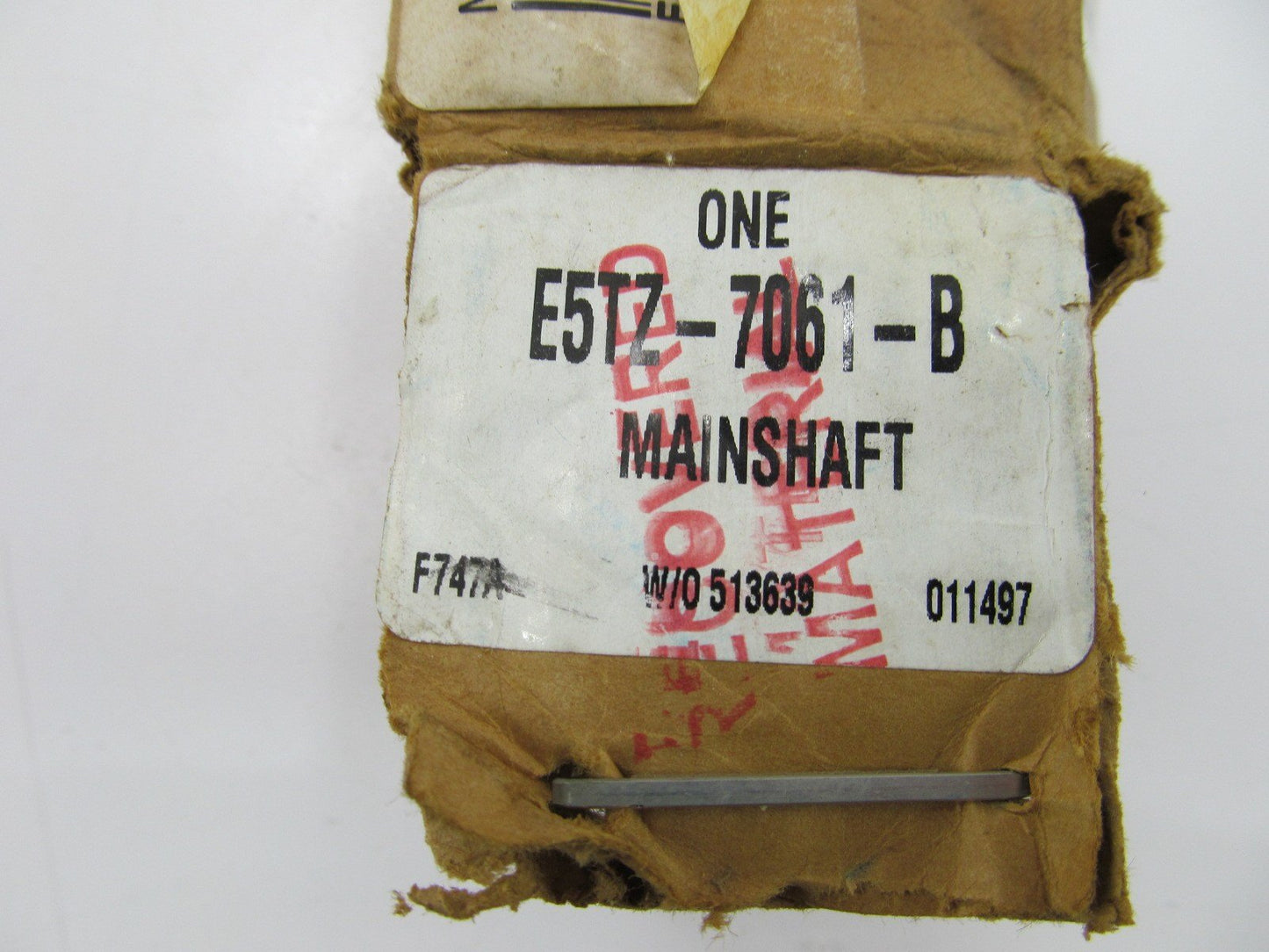 FM145 FM146 Ford Mitsubishi 5-Speed Manual Transmission Mainshaft E5TZ-7061-B
