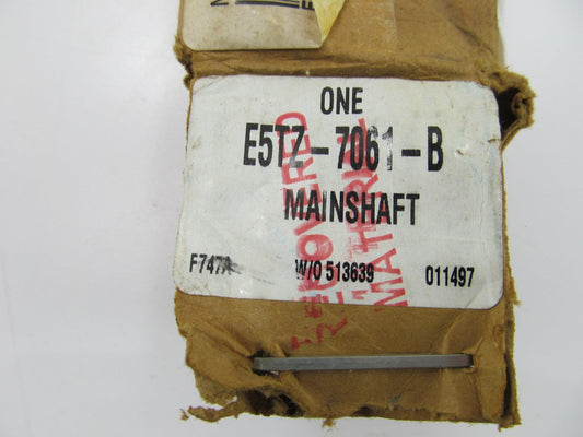 FM145 FM146 Ford Mitsubishi 5-Speed Manual Transmission Mainshaft E5TZ-7061-B