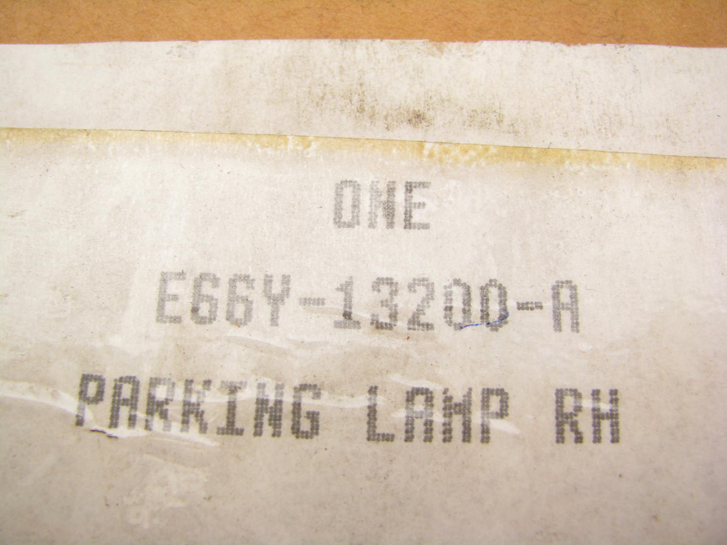 NEW - OEM Ford E66Y-13200-A Front Right Parking Lamp 1986-87 Mercury Topaz