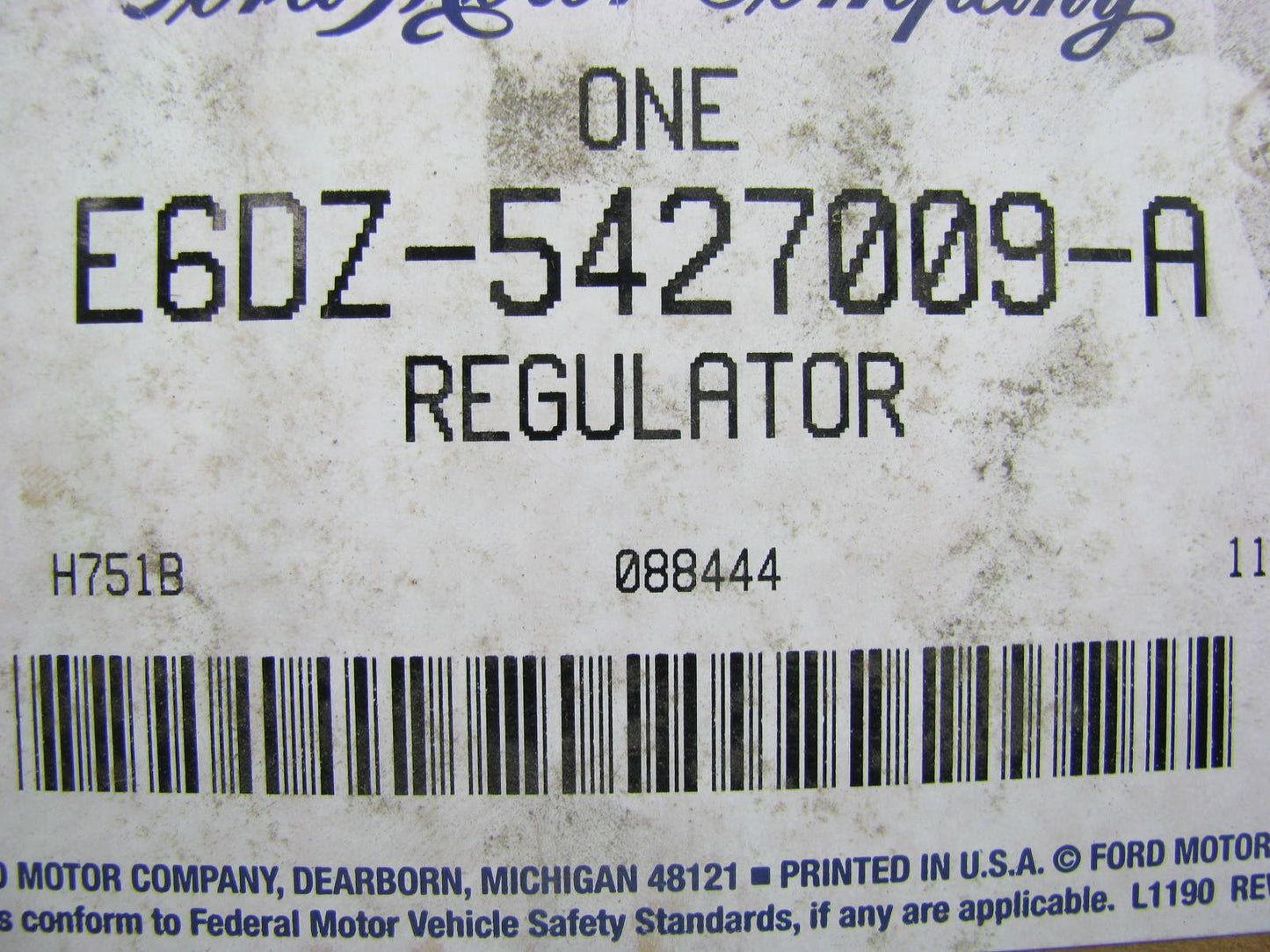 NEW OEM Rear Left Side Window Regulator - 1986-1995 Ford Taurus E6DZ-5427009-A