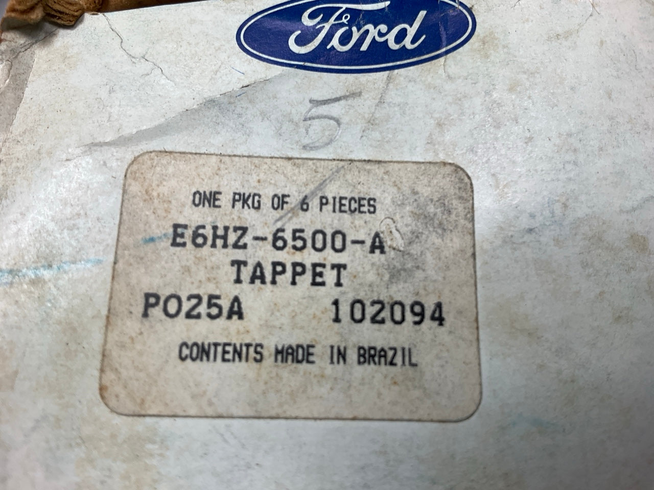 (5) NEW - OEM Ford E6HZ-6500-A Valve Lifters 1986-1994 6.6L 7.8L-L6 FTO Diesel