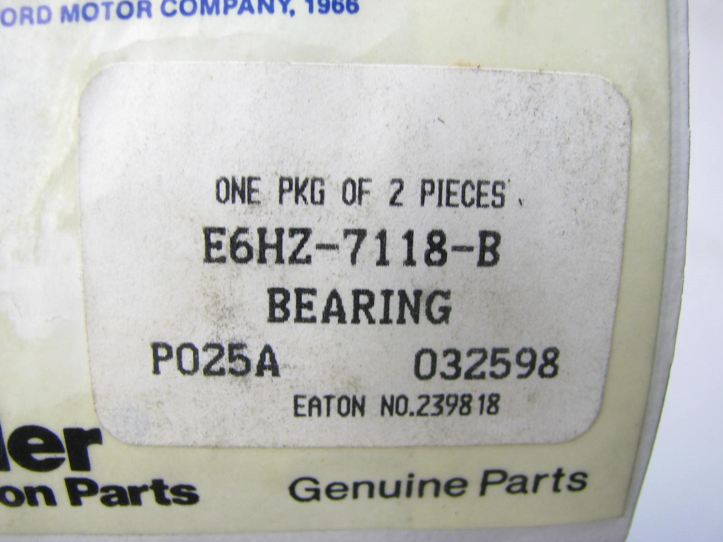 (2) NEW GENUINE OEM Ford E6HZ-7118-B Manual Trans 1st First Gear Bearings