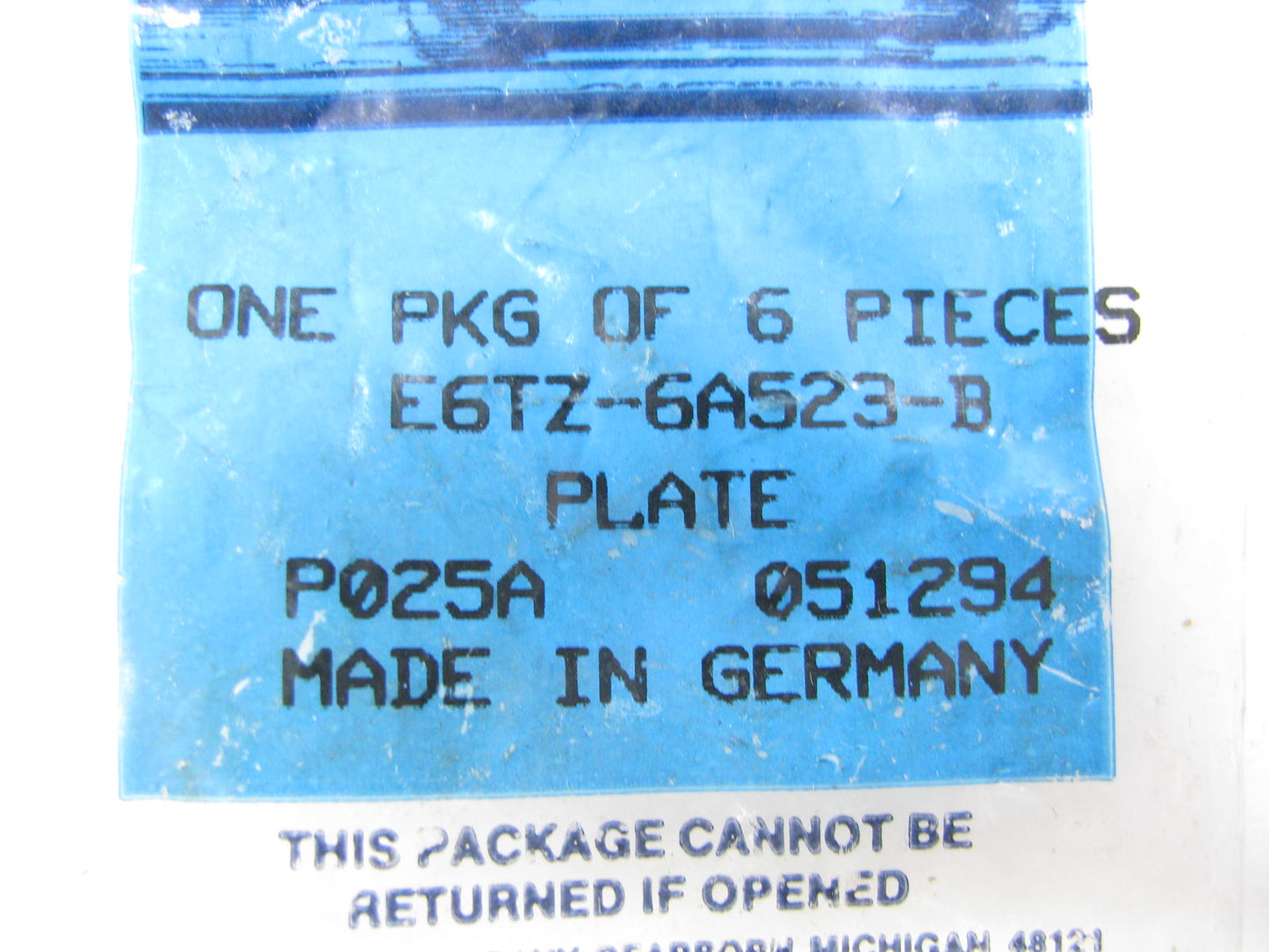 (6) NEW - OEM Ford E6TZ-6A523-B Valve Cover Flange Plates 1983-1992 2.8L 2.9L-V6