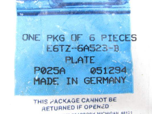 (6) NEW - OEM Ford E6TZ-6A523-B Valve Cover Flange Plates 1983-1992 2.8L 2.9L-V6