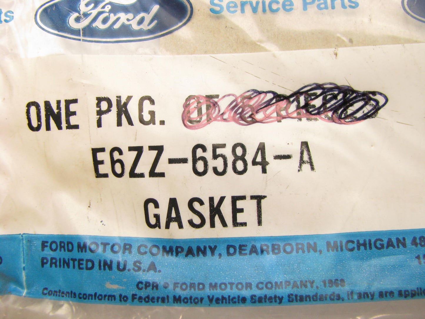 NEW - OEM E6ZZ-6584-A Valve Cover Gasket For 1974-1988 Ford Mazda 2.0L 2.3L